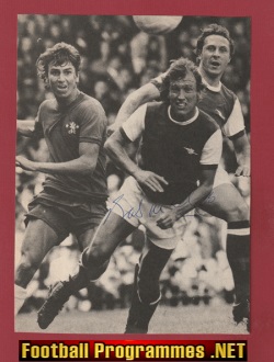 Arsenal Bob McNab Autograph Signed Picture 1970s