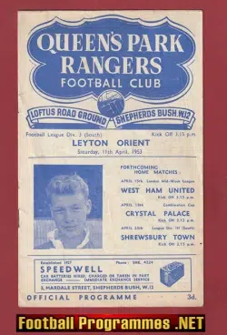 Queens Park Rangers v Leyton Orient 1953 - QPR