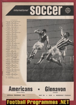 America v Glenavon 1960 – Roosevelt Stadium Jersey United States