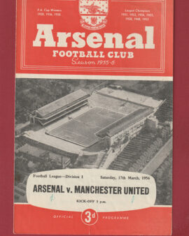 Arsenal v Manchester United 1956