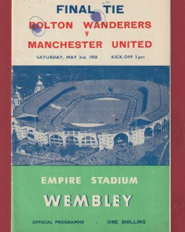 Bolton Wanderers v Manchester United 1958 – FA Cup Final Wembley