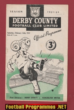 Derby County v Manchester United 1952 – 1950s Man Utd