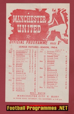 Manchester United v Preston 1945 – Man Utd 1940’s