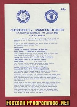 Chesterfield v Manchester United 1986 – FA Youth Cup