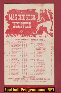 Manchester United v Middlesbrough 1945 – Man Utd 1940s