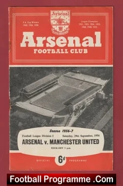 Arsenal v Manchester United 1956