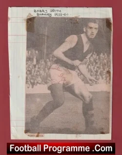 Burnley John Connelly Bobby Seith Signed Picture Autograph 1960s - football memorabilia