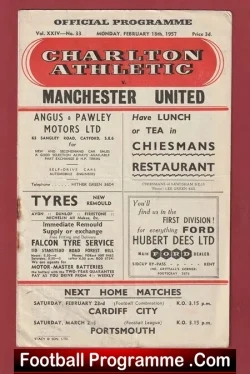 Charlton Athletic v Manchester United 1957