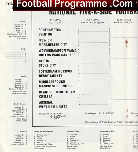 Five A Side National Championship 1973 - Plus George Best