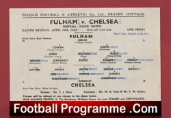 Fulham v Chelsea 1944 - Wartime Programme - football programme