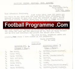 Hastings United v Tunbridge Wells 1962 - football programme