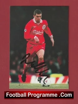 Liverpool Dominic Matteo Signed Picture Autograph 1990s - football memorabilia