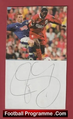 Liverpool Paul Ince Signed Picture Autograph 1990s - football memorabilia