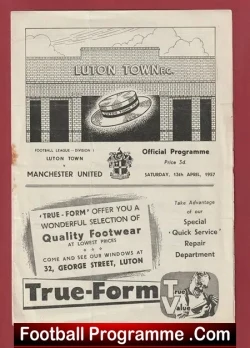 Luton Town v Manchester United 1957 – Busby Babes