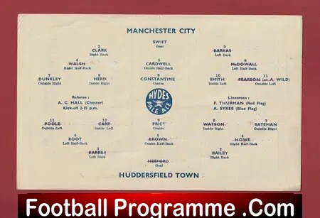 Manchester City v Huddersfield Town 1946