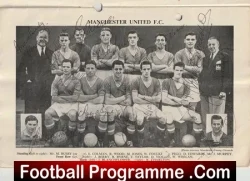 Manchester United Busby Babes FULLY SIGNED Cup Final 1957 - football programme