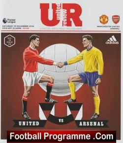 Manchester United v Arsenal 2016 - football programme