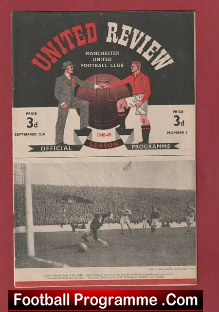 Manchester United v Aston Villa 1948 – Man Utd 1940s
