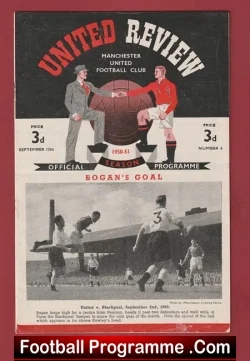 Manchester United v Aston Villa 1950 – 1950’s Man Utd