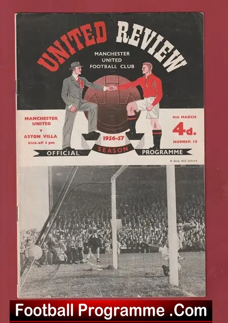 Manchester United v Aston Villa 1957