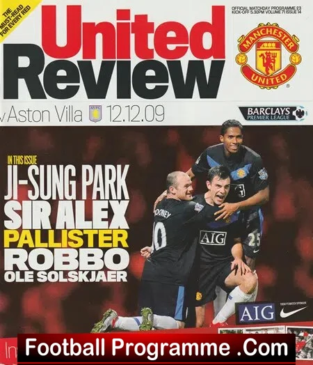 Manchester United v Aston Villa 2009