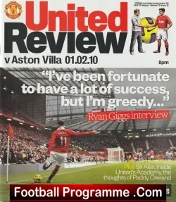 Manchester United v Aston Villa 2011 – Printers Error