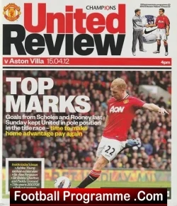 Manchester United v Aston Villa 2012