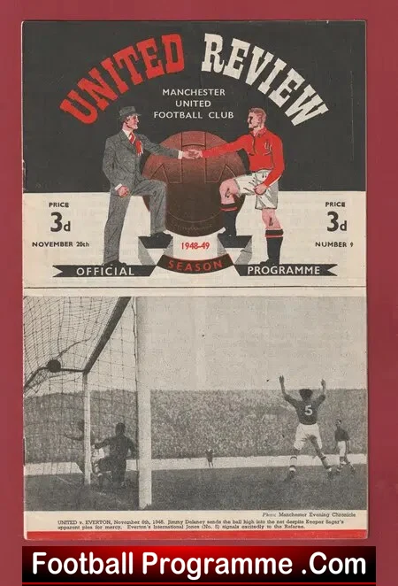 Manchester United v Birmingham City 1948 – Man Utd 1940s