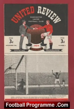 Manchester United v Birmingham City 1948 – Man Utd 1940s