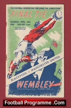 Manchester United v Blackpool 1948 – Genuine 1940s FA Cup Final