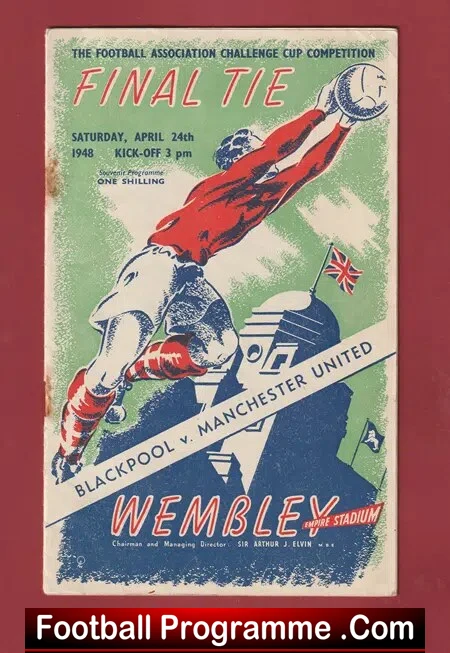 Manchester United v Blackpool 1948 – FA Cup Final Genuine 1940s