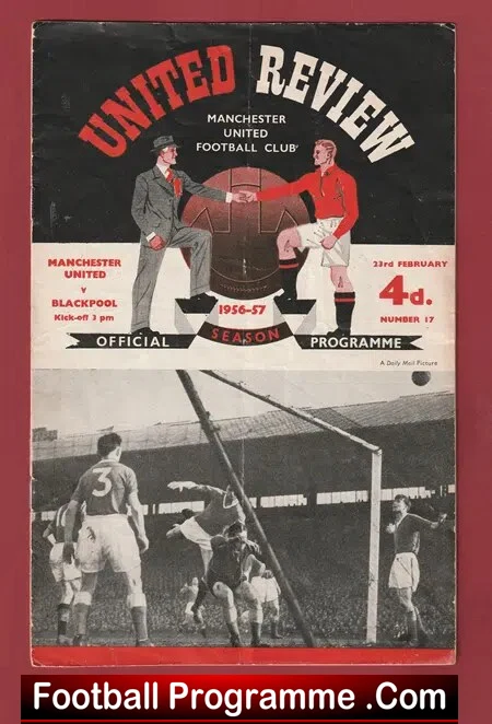 Manchester United v Blackpool 1957 – Man Utd