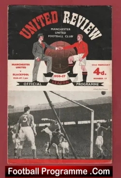 Manchester United v Blackpool 1957 – Man Utd