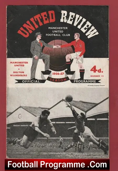 Manchester United v Bolton Wanderers 1957 – Man Utd 1950s LIGHTS