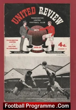 Manchester United v Bolton Wanderers 1957 – Man Utd 1950s LIGHTS
