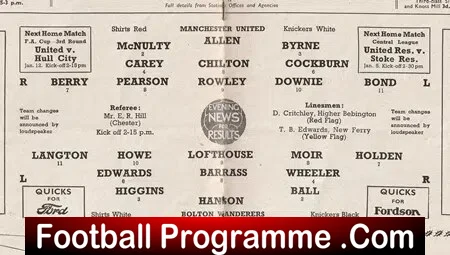 Manchester United v Bolton Wanderers 1951 - to clear