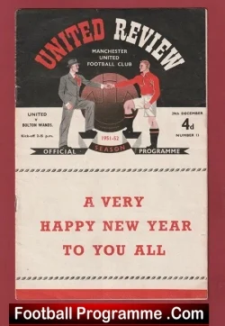 Manchester United v Bolton Wanderers 1951 - football programme