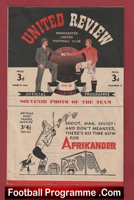 Manchester United v Bolton Wanderers 1948 – Man Utd 1940’s