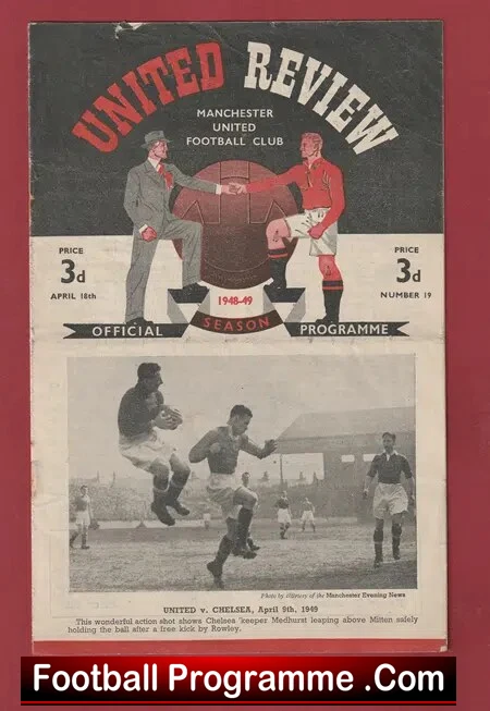 Manchester United v Bolton Wanderers 1949 – Man Utd 1940s