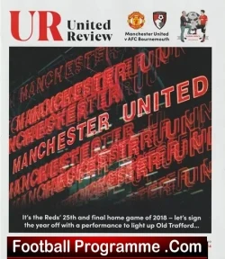 Manchester United v Bournemouth 2018 - football programme