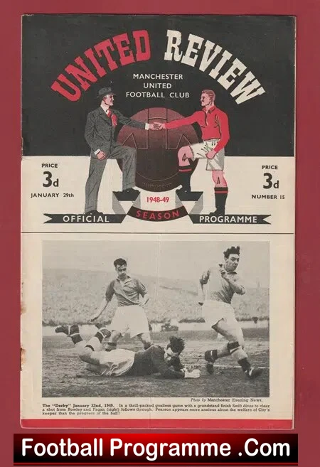 Manchester United v Bradford Park Avenue 1949 – 1940’s Man Utd