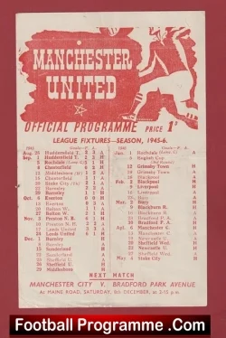 Manchester United v Burnley 1945 – Man Utd 1940’s
