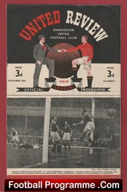 Manchester United v Burnley 1948