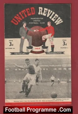Manchester United v Charlton Athletic 1948 – Man Utd 1940s