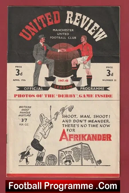 Manchester United v Chelsea 1948 – Man Utd 1940’s