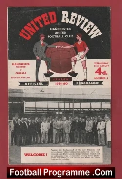 Manchester United v Chelsea 1959 - football programme
