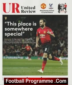 Manchester United v Crystal Palace 2018 - football programme