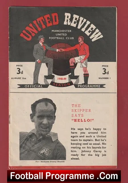 Manchester United v Derby County 1948 – Man Utd 1940s Issue One