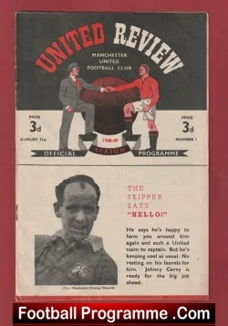 Manchester United v Derby County 1948 – Man Utd 1940s Issue One
