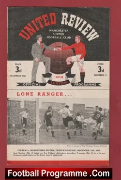 Manchester United v Derby County 1949 – Man Utd 1940’s
